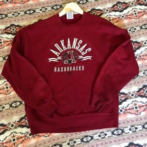 Arkansas Razorbacks Red Crew Sweater